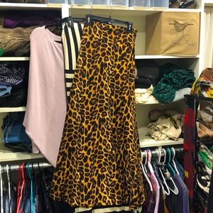 Large Leopard Maxi Skirt